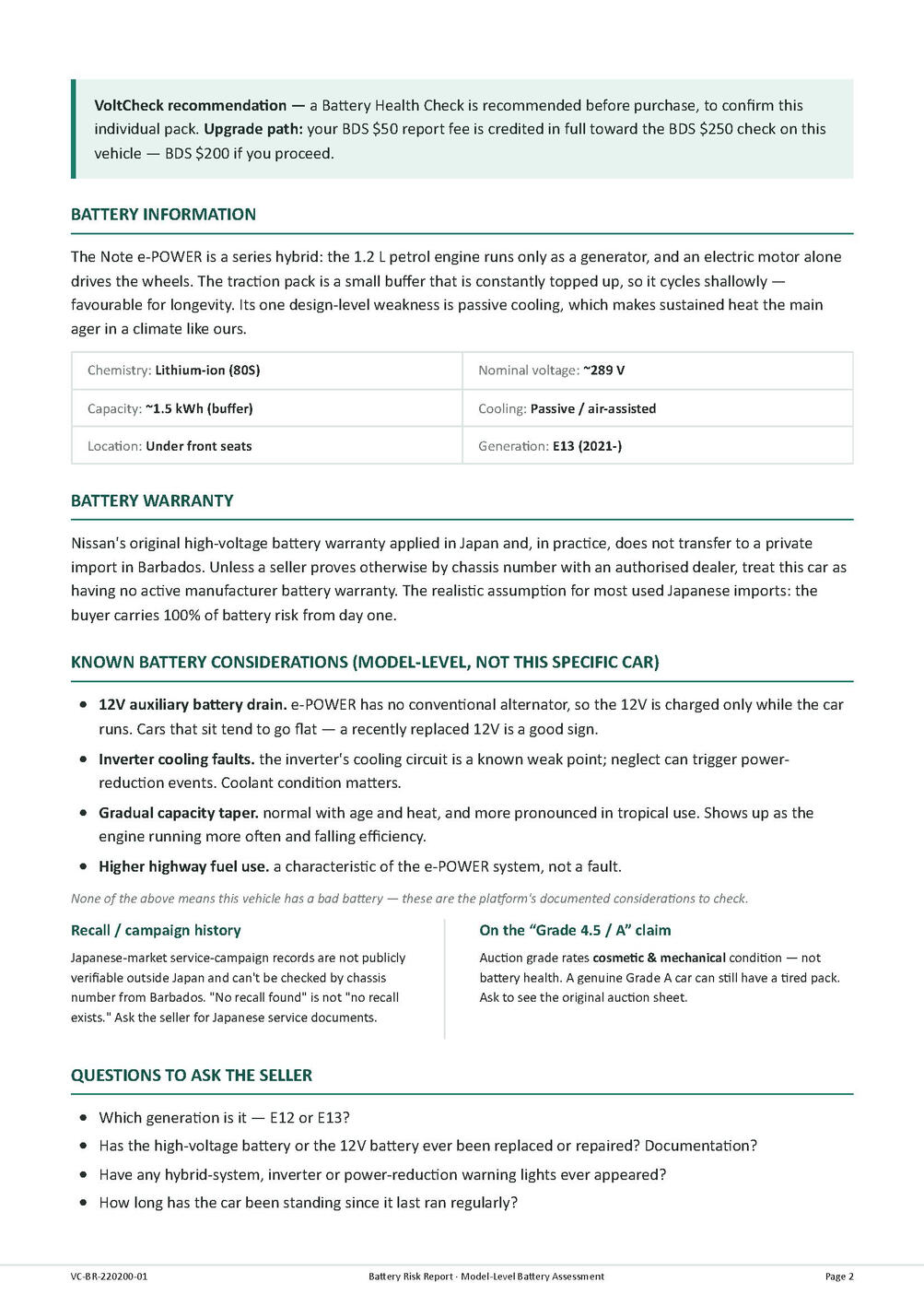 Battery Risk Report 2 Battery Risk Report 2